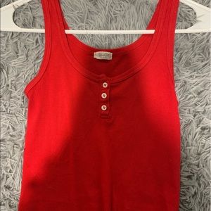 red brandy melville tank top